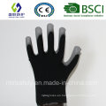 18g negro de nylon con Gary PU guantes de seguridad de revestimiento